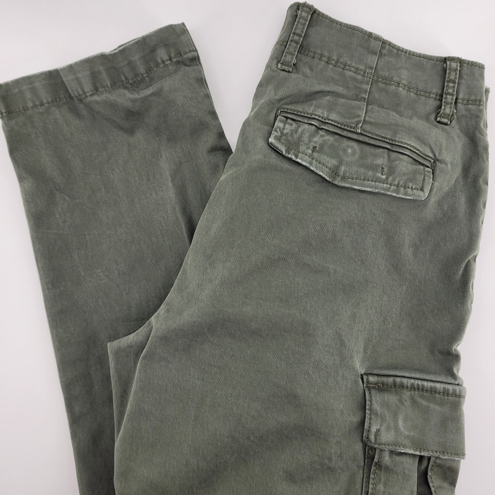 Goodthreads Mens Straight Leg Cargo Pants Olive 29x34 Hiking Utility Outdoor